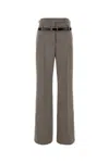 Prada Technical Wool Pants With Printed Belt