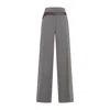 Prada Technical Wool Pants With Printed Belt