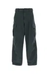 Prada Twill Pant With Belt Loops And Pockets In Gray