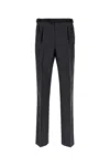 Prada Mohair Blend Tailored Pant In Black