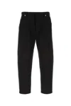 Prada Mid-rise Tapered Denim Jeans In Black