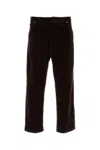 Prada Mid-rise Tapered Denim Jeans In Brown