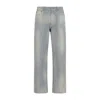 Prada Corduroy Mid-waist Straight Hem Trousers In Gray