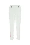 Prada Back Pleat Cropped Pant In White