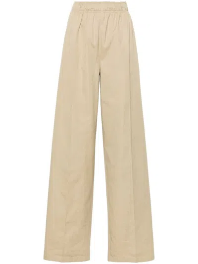 PRADA PRADA WIDE-LEG COTTON TROUSERS