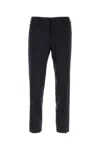 Prada Black Stretch Wool Pant In Black