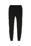 Prada Black Cotton Blend Joggers In Black
