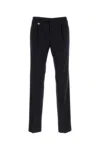 Prada Tailored Wool Trousers With Pleats And Pockets In Blue