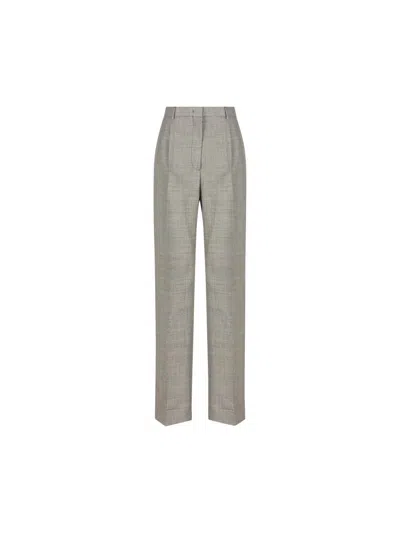 Prada Wool Pants In Grey