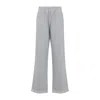 Prada Cotton Fleece Jogging Pants In Gray