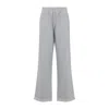 Prada Cotton Fleece Jogging Pants In Gray