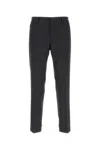 Prada Wool Pant With Back Pocket And Belt Loops In Gray
