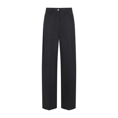 Prada Wide Leg Trousers With Pockets And Loops In Multi