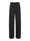 Prada Anthracite Grey Wool Pants In Gray