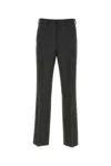 Prada Wool Trousers With Back Pockets And Belt Loops In Grey