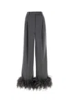 Prada Women's Cashmere Wide-leg Pant In Grey