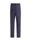 Prada Trousers Straight Leg Belt Loops In Inchiostro