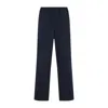 Prada Cotton Straight Leg Trousers With Elastic Waistband