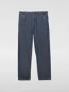 Prada Relaxed Fit Blue Denim Trousers In Blue
