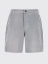 Prada Grey Cotton Shorts In Blue