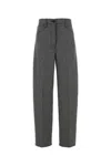 Prada Glencheck Pant Textured Fabric In Gray