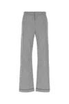 Prada Patterned Poplin Wide-leg Pants In Multicolor
