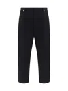 Prada Triangle-logo Tapered-leg Jeans In Nero