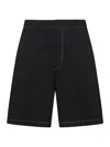 Prada High-waisted Knee-length Shorts