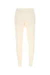 Prada Ribbed Waistband Cashmere Blend Joggers In White
