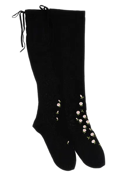 Prada Parisian Socks In Nero