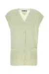 Prada Cashmere Vest With Cap Sleeves And Front Pockets