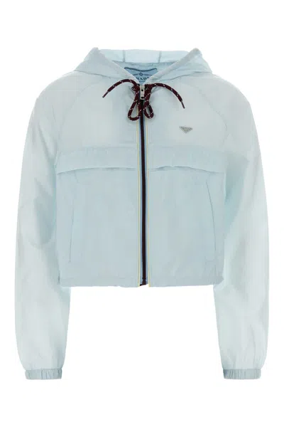 Prada Pastel Light-blue Re-nylon Windbreaker