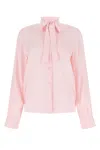 Prada Women's Pastel Crepe Shirt In F0028