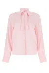 Prada Women's Pastel Crepe Shirt In Light Pink
