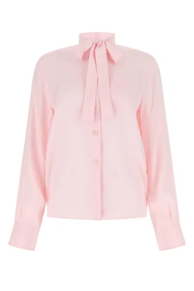 PRADA PASTEL PINK CREPE SHIRT