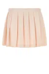 Prada Women's Pastel Piquet Mini Skirt In Pink