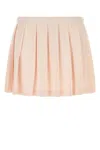 Prada Pastel Pink Pique Pleated Mini-skirt