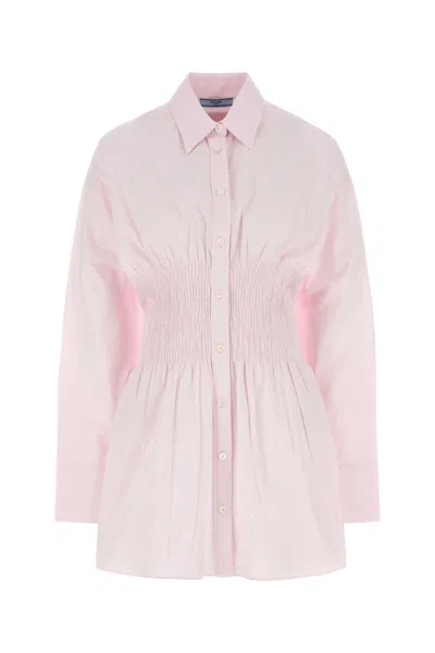 Prada Pastel Pink Poplin Shirt