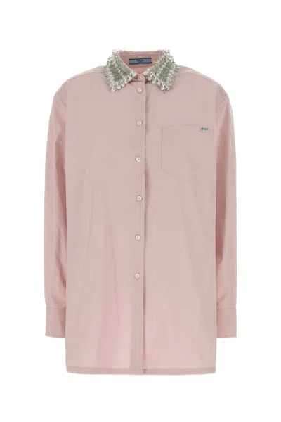 Prada Pastel Pink Poplin Shirt