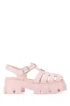 Prada Foam Rubber Sandals In Alabastro