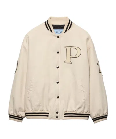 PRADA PRADA BUTTON-UP BOMBER JACKET