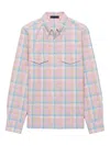 Prada Checked Cotton Button-down Shirt In Multi