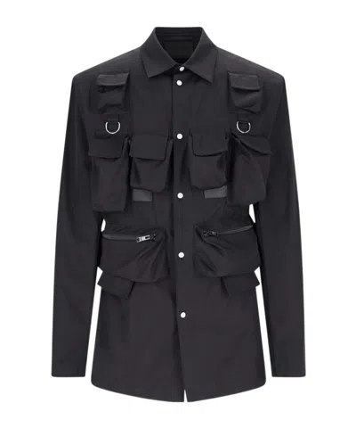 Prada Patch-pocket Jacket In Black