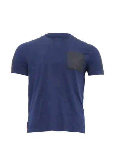 Pre-owned Prada Patch-pocket T-shirt In Blue
