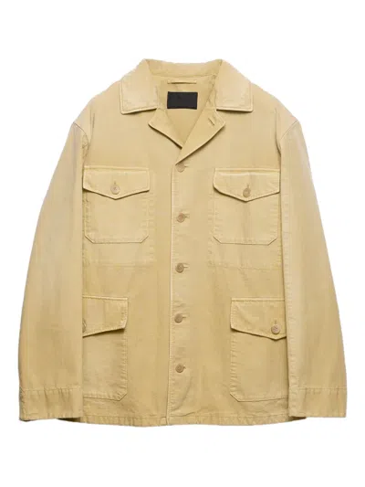 PRADA PATCH-POCKETS BUTTON JACKET
