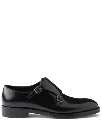 PRADA PATENT-FINISH MINK SHOES