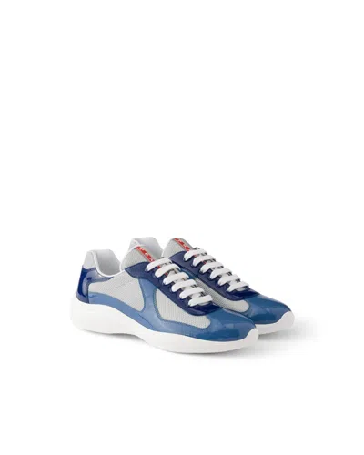 PRADA PRADA AMERICA’S CUP SNEAKER AUS LACKLEDER UND FUNKTIONSGEWEBE