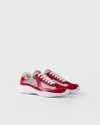 Prada America's Cup Sneakers In Rot/silber