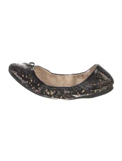 Pre-owned Prada Patent Leather Ballet Flats In Black