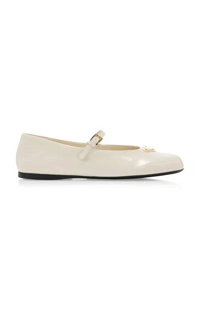 PRADA PATENT LEATHER BALLET FLATS